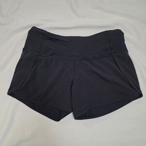 Classic Vintage Lululemon Speed Short *Long 4" - Solid Black
